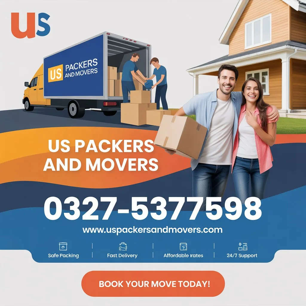 US Packers and Movers — house and office shifting across Pakistan